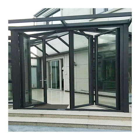Double glazed accordion sliding folding door patio door design for balcony on China WDMA