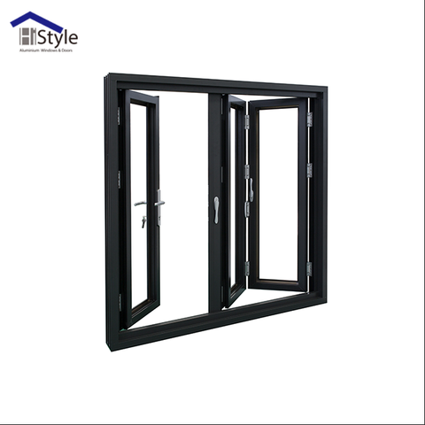 Shanghai bifold patio doors aluminium accordion doors/ aluminium folding door comply with AS2047 for sale on China WDMA