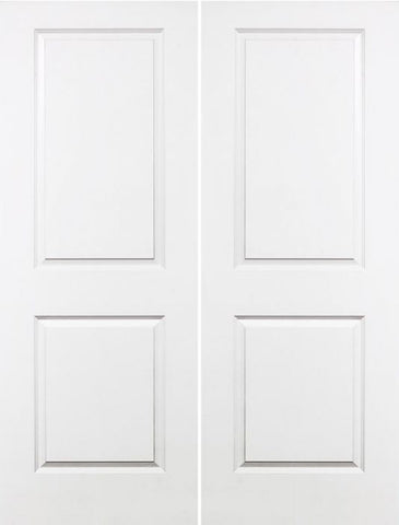 WDMA 36x96 Door (3ft by 8ft) Interior Barn Smooth 96in Carrara Solid Core Double Door|1-3/4in Thick 1