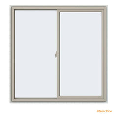 46x46 45x45 Window Vinyl Aluminum Sliding With Fiberglass Mesh Screen