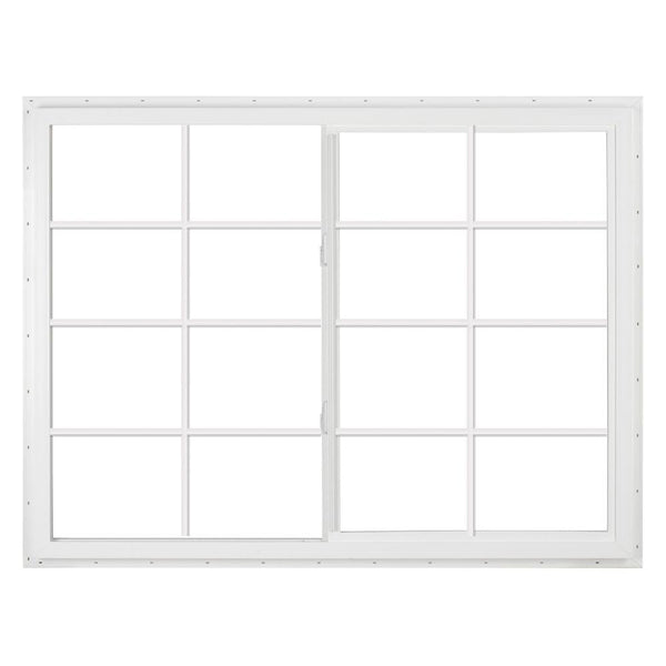 72x48 White Color Vinyl Pvc Sliding Window