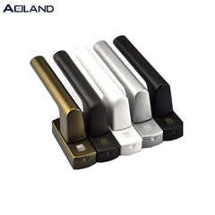 Aluminium wooden color top arched casement windows good quality with tempered glass on China WDMA