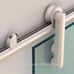 Aluminum 1 Rail Wall Mount Interior Sliding Closet Door Aluminum Barn Door Round Track Kit on China WDMA