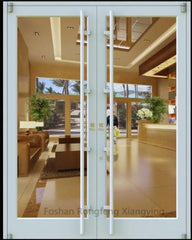 Aluminum soundproof french door casement doors for sale on China WDMA