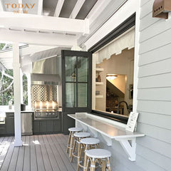 Beautiful alu accordion windows cost on China WDMA