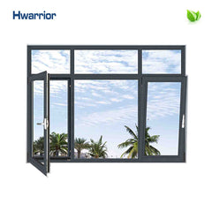Clear Color Thermal Break Double Hung Aluminium Frame Sliding Glass Window on China WDMA