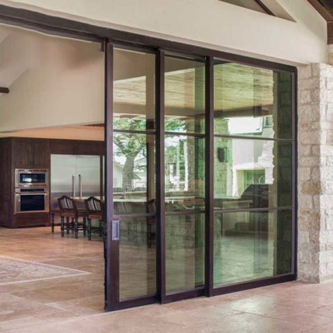 Exterior Sliding Decorative Aluminum Doors Full View Glass Door on China WDMA