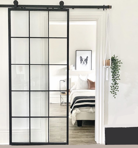 WDMA Hot sale Steel insulated sliding barn door with hardware Interior iron sliding Door