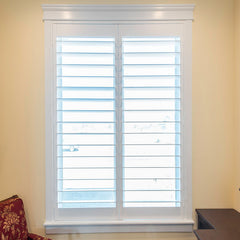 Home external hot sale half window decorative wooden shutters on China WDMA