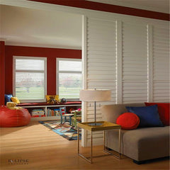 Hot Sale Prue white color interior solid wood window shutter on China WDMA