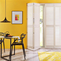 Hot Sale Prue white color interior solid wood window shutter on China WDMA