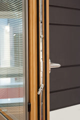 Interior bifold door glass folding door tempered glass sliding door for living room on China WDMA