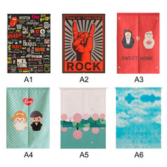 Japanese Noren Cotton Linen Printed Decor Doorway Curtain Wall Hanging Tapestry Screens & Room Dividers on China WDMA