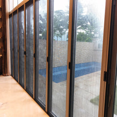 Latest decoration design germany flash sale frame decorative garage sliding screen door window screen