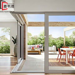 Latest design aluminum frame soft closing glass cheap sliding doors on China WDMA