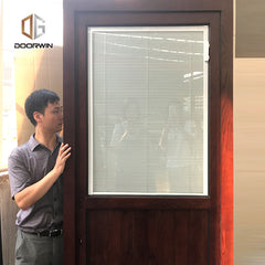 Manufactory direct jalousie doors for sale installing louvered images of wooden with glass on China WDMA