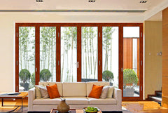 Modern Glass Concertina French Aluminum Front Folding Door for hotel and villa on China WDMA