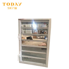 Morden design exterior glass louver door on China WDMA