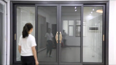 New Arrival Thermal Break Double Triple Glazed glass doors windows Titanium magnesium alloy sliding door for room and patio on China WDMA