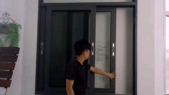 sliding window guard/aluminum sliding window frame/aluminium european style glass sliding windows on China WDMA