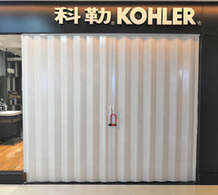 PVC Folding Door PVC Glass Accordion Doors Cost With Wooden Grain on China WDMA