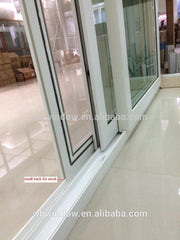 PVC Hurricane impact resistant glass sliding doors price on China WDMA