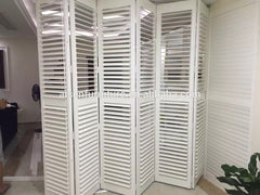 Reinforced patio door BI-Folding wooden door plantation shutters on China WDMA