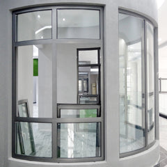 Soundproof large size fixed aluminium corner window
