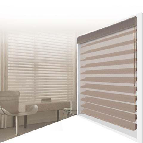 Transparent polyester light filtering shangri la blinds for french door and window on China WDMA