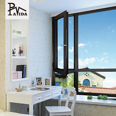 aluminum casement window brown Color aluminum window sliding aluminum thermal break window for bedroom balcony on China WDMA