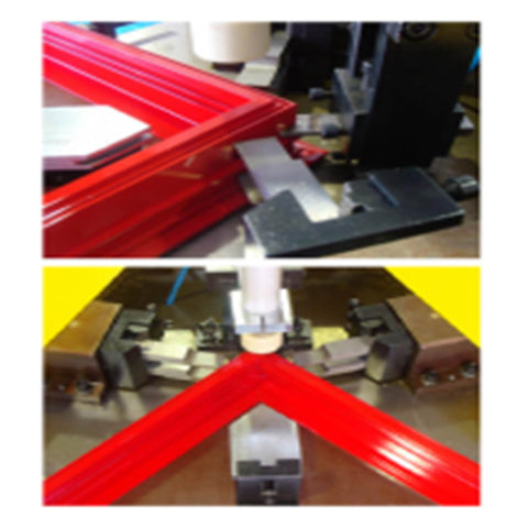 aluminum window fabrication 4 corner crimping machine on China WDMA