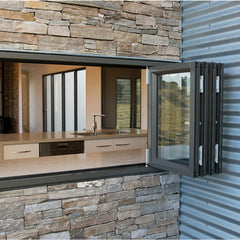 singapore aluminium glass folding balcony window door system on China WDMA