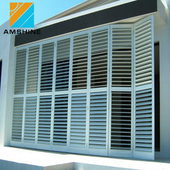 wall decorative accordion shutter windows bi fold plantation shutter doors on China WDMA