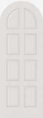 WDMA 12x80 Door (1ft by 6ft8in) Interior Swing Smooth 8040R MDF 8 Panel Round Top and Panel Single Door 1