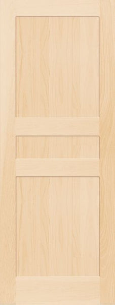 WDMA 12x80 Door (1ft by 6ft8in) Interior Barn Pine 7935 Wood 3 Panel Transitional Shaker Single Door 1