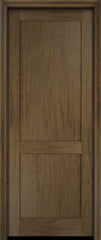 WDMA 18x80 Door (1ft6in by 6ft8in) Interior Barn Mahogany Modern 2 Flat Panel Shaker Exterior or Single Door 5