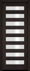 WDMA 18x80 Door (1ft6in by 6ft8in) Exterior Barn Mahogany Modern Slimlite Glass Shaker or Interior Single Door 2