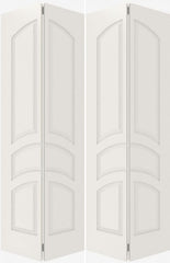 WDMA 20x80 Door (1ft8in by 6ft8in) Interior Swing Smooth 5030 MDF 5 Panel Arch Panel Double Door 1