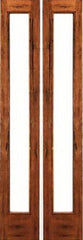 WDMA 28x80 Door (2ft4in by 6ft8in) Interior Barn Tropical Hardwood 1-lite French Door Rustic Solid Wood 1