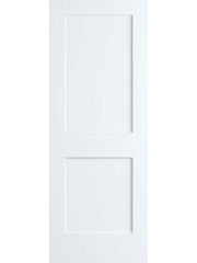 WDMA 32x96 Door (2ft8in by 8ft) Interior Barn Pine 96in Primed 2 Panel Shaker Single Door | 4102E 1