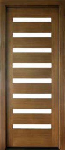 WDMA 34x78 Door (2ft10in by 6ft6in) Exterior Mahogany Milan 8 Lite Impact Single Door 1