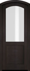 WDMA 34x78 Door (2ft10in by 6ft6in) Exterior Swing Mahogany 2/3 Arch Lite Arch Top Entry Door 2
