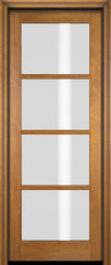 WDMA 34x78 Door (2ft10in by 6ft6in) Interior Swing Mahogany 4 Lite TDL Exterior or Single Door 1