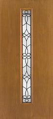 WDMA 34x80 Door (2ft10in by 6ft8in) Exterior Oak Fiberglass Door Linea Centered Salinas 6ft8in 2