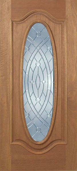 WDMA 36x80 Door (3ft by 6ft8in) Exterior Mahogany Emory Single Door w/ EE Glass 1