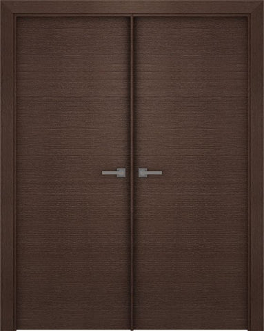 WDMA 48x80 Door (4ft by 6ft8in) Interior Pocket Wenge Prefinished Maya Modern Double Door 1
