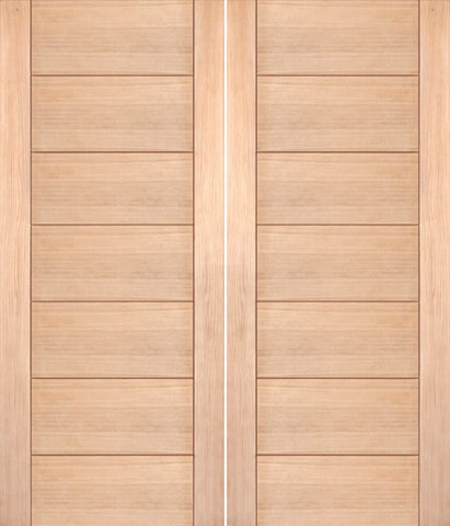 WDMA 48x80 Door (4ft by 6ft8in) Interior Barn Oak Contemporary Modern White Double Door MD 15 1