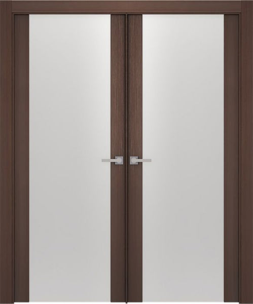 WDMA 48x80 Door (4ft by 6ft8in) Interior Barn Wenge Prefinished Maya 101 Modern Double Door 1