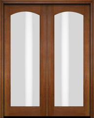 WDMA 52x96 Door (4ft4in by 8ft) Patio Swing Mahogany Full Arch Lite Exterior or Interior Double Door 4