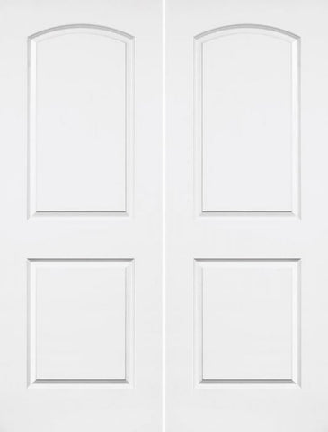 WDMA 56x96 Door (4ft8in by 8ft) Interior Barn Smooth 96in Caiman Solid Core Double Door|1-3/4in Thick 1
